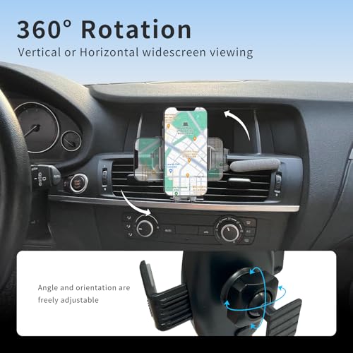 Car Phone Holder for BMW X3 F25 2011–2017/ BMW X4 F26 2014–2017 Accessories, Air Vent Car Phone Mount, 360° Adjustable Phone Holder for iPhone Samsung Google Pixel Android Phones - size: One Size