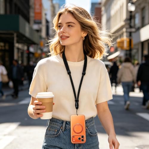 Phone Lanyard for iPhone Adjustable Crossbody Phone Strap Compatible with iPhone and Android Smartphones Universal Phone Neck Lanyard for Travel Essentials