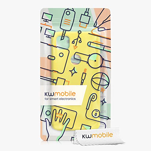 kwmobile Case Compatible with Google Pixel 4a Case - Slim Protective TPU Silicone Phone Cover - Radiant Yellow - color: Radiant Yellow