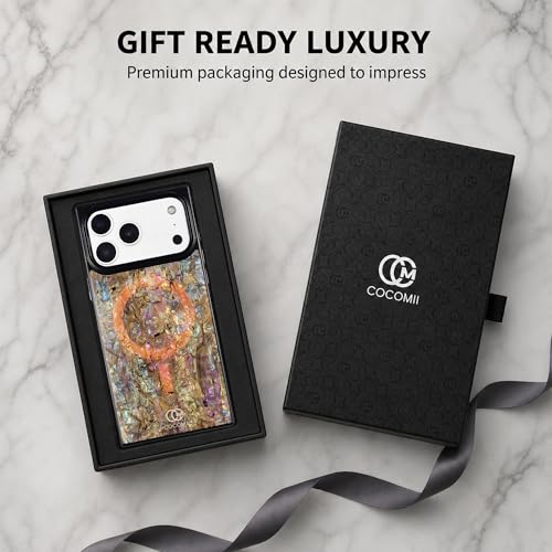 COCOMII Rectangle for iPhone 17 Pro Case, Eclipse Abalone Shell | Compatible with MagSafe Wireless Charging, Shockproof 10ft Drop Protection, Camera & Screen Protection, Premium Glossy Finish - color: Eclipse Abalone Shell, size: iPhone 17 Pro (6.3")