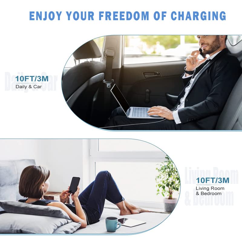 iPhone Charger, 10FT 2 Pack Long Lightning Cable【Apple MFi Certified】10Foot - size: 10FT A-L