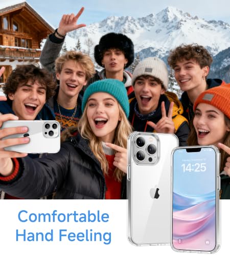 USLAI Case for iPhone 13 Mini, Anti-Yellowing, Crystal Clear Back, Shockproof & Military‑Grade Drop Protection - Transparent - color: Clear, size: iPhone 13 Mini