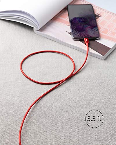 Anker USB C to USB C Cable, 60W Fast Charging Cable (2-Pack, 3.3 ft, Red) - color: Red, size: 3.3FT*2