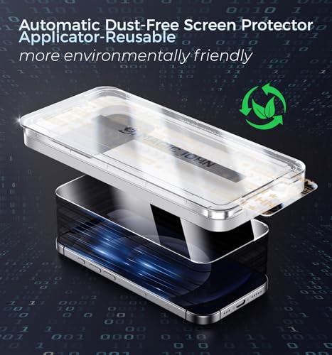 MAGIC JOHN 3rd Gen Upgraded for iPhone 12/12Pro Privacy Screen Protector - size: iPhone 12/12 Pro-6.1