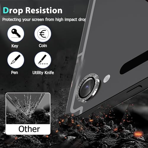Zeking 2 Set for Samsung Galaxy Tab S11 X730 Bling Camera Lens Protector - color: BlingBlack