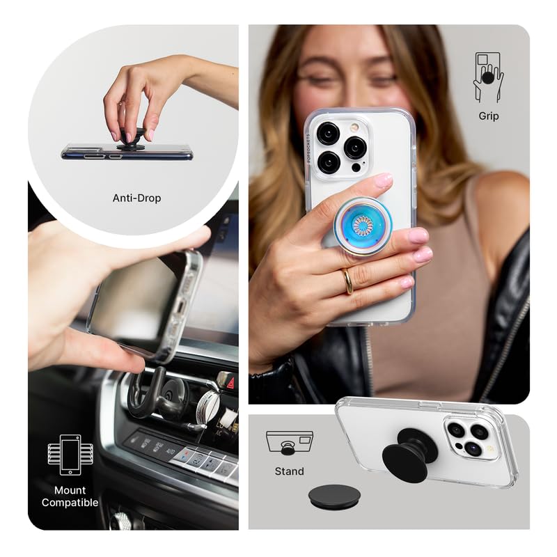 PopSockets Adhesive Phone Grip, Holder- Translucent Tortuga