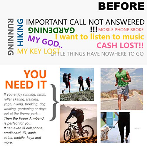 Medium Cell Phone Exercise Workout Jogging Running Walking Armband for Cellphone Keys Earphone Wrist Arm Band Sleeve Pouch Holder Pocket Fits iPhone 6 6S 7 8 X XR XS 11 12 Max Pro Plus STRONG ARM/Grey - color: F/Circumference11'' for strong arm/Grey