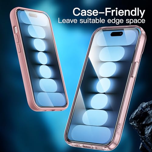 JETech Screen Protector for iPhone 15, 3-Pack | 9H Tempered Glass, HD Clear, Anti-Scratch Protection, Easy Installation Tool - size: iPhone 15