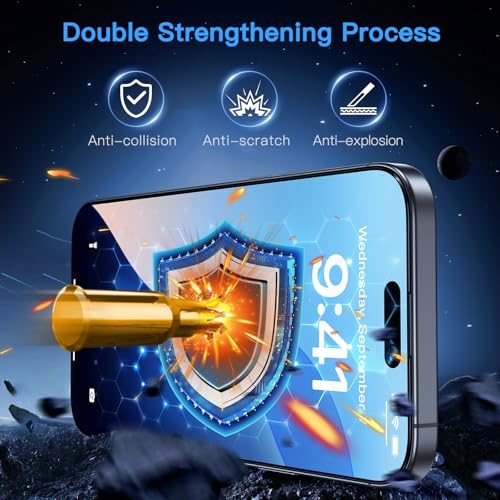 Uyiton for iPhone 16 Pro Max Screen Protector (Anti-Blue Light) - size: iPhone 16 Pro Max - 6.9 inch
