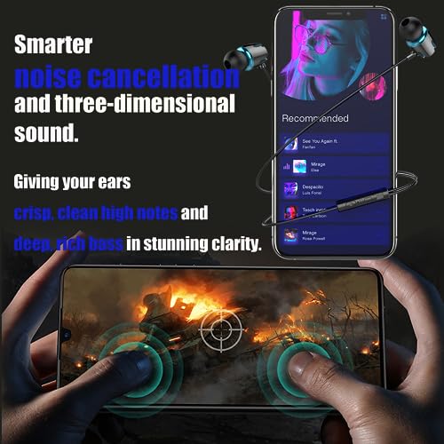 Teens Wired Earbuds with Case, 3.5mm Headphones for School,Classic Graffiti - color: Classic Graffiti