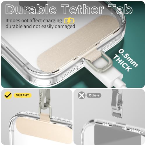 SURPHY Phone Lanyard Crossbody, Phone Strap with Light-Activated Strap - color: Starlight