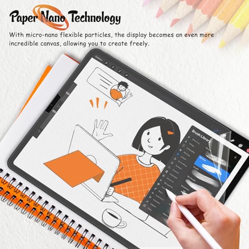 KCT 2 Pack Paperfeel Screen Protector for iPad Pro 12.9 Inch (2022-2018)