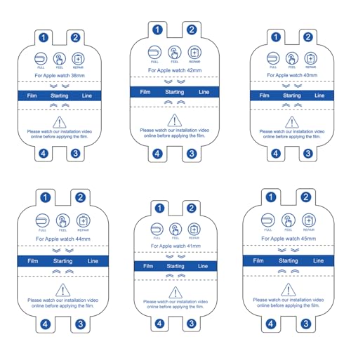 LOOKSEVEN 3 Pack Hydrogel Film For Apple Watch Series 1/2/3 42mm - size: 42mm(Series 1/2/3 )