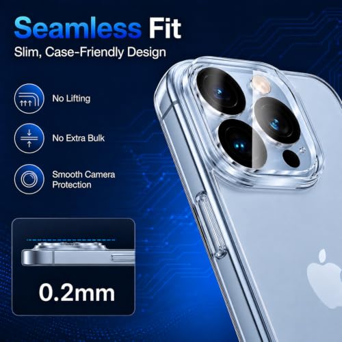 Camera Lens Protector for iPhone 13 Pro Max/iPhone 13 Pro- 3 Pack - size: iPhone 13 Pro Max/13 Pro