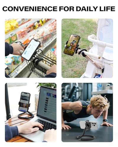 OQTIQ Treadmill Phone Holder for Peloton, Stroller, Shopping Cart