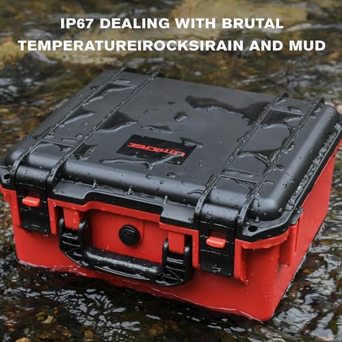 Case for Milwaukee Battery - Waterproof Hard Box with 9 Adjustable Dividers | Design for Milwaukee M18/ M12 12V/20V/60V Battery & Chargers,keep battery accessory neatly protected during daily transport