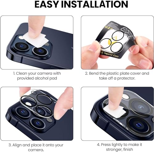 Tensea 3Pcs for iPhone 13 Pro / 13 Pro Max Camera Lens Protector - size: for iPhone 13 Pro/13 Pro Max