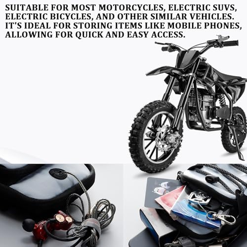Electric Dirt Bike Phone Storage Bag Motorcycle Waterproof Pouch for Surron Light Bee Ultra Bee Tuttio Soleil 01 Yozma IN10 Ebike Racing Front Battery Frame(Blue) - color: Blue