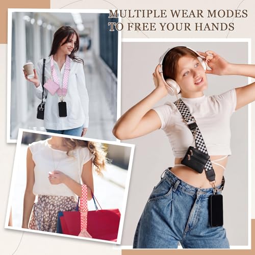 4 Pack Clip and Go Strap for Phone with Wallet,Fresh - style: Fresh