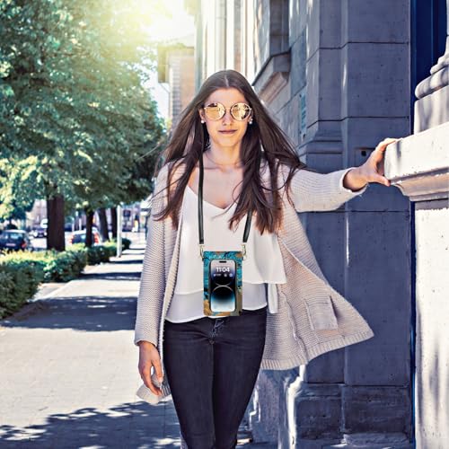 Small Crossbody Bags for Women Touchscreen Cell Phone Bag Cross Body Purses with adjustable Strap,Gifts For Teenage Girls - color: Night Forest sky