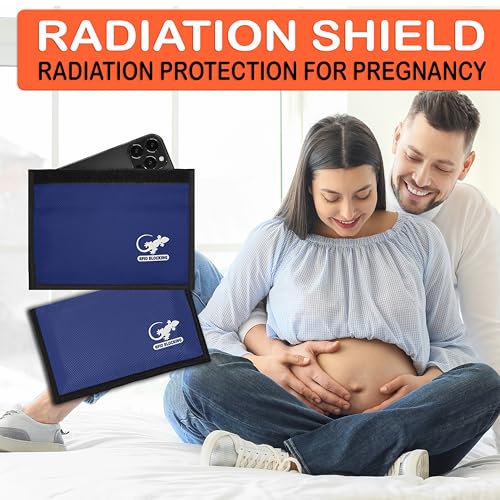 Gecko Travel Tech Faraday Bag Anti-Tracking GPS RFID Car Key Signal Blocker Wallet Shielding Pouch Protective Case for Cell Phone Car Key FOB, Data Privacy, Electronic Device Security (BLUE - NYLON) - color: BLUE - NYLON