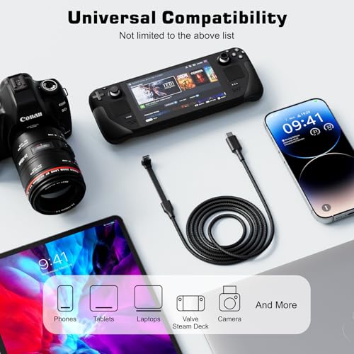 USB C to USB C Cable, 3FT 60W USB C Charging Cable, Right Angle USB C Cable, Compatible with iPhone 15/15 Pro/15 Plus/15 Pro Max, iPad mini 6/Pro 2021, MacBook Air/Pro, Samsung Galaxy S23