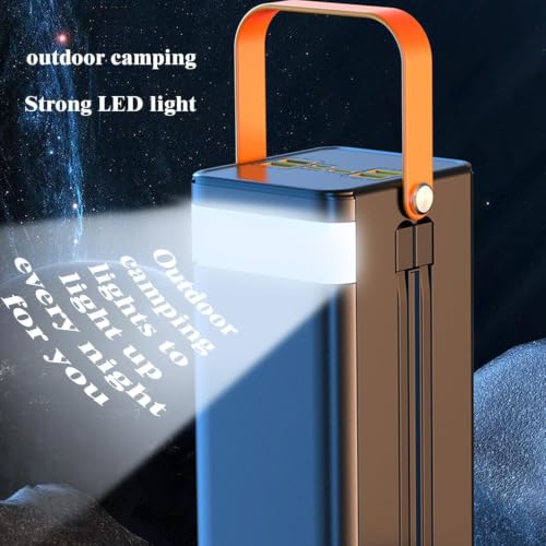 100000mah Power Bank, 150W Fast Charging Portable Charger, with Built-in Cables, Rechargeable Portable Power Supply for Cell Phones, Random Color