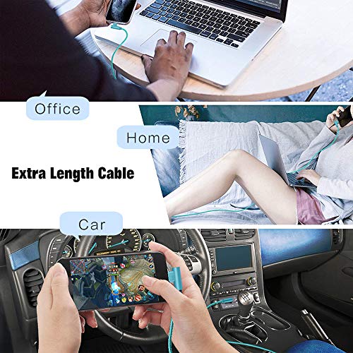 SHUSEL for iPhone Charger Cable Right Angle Lightning Cable 3Pack - size: 3colros 6FT