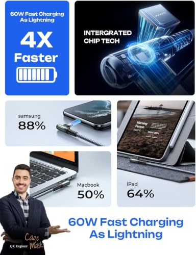 AINOPE USB C to USB C Cable (60W 2Pack 6.6ft) C to C Cable Fast Charging - color: Grey, size: 6.6FT+6.6FT