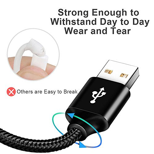 COSOOS 4 Short USB Type C Cables (9in/23cm) Nylon Braided Fast Charge & Sync USB C to USB 3.0 Cables for iPhone 16, 15, Samsung Galaxy S23 S22 S21 Note 10, Google Pixel,LG V20 G6, Charging Station