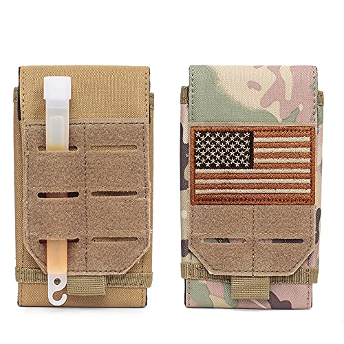 Universal Tactical Molle Phone Pouch Cellphone Holder | Mobile Holster Belt Smartphone Pouch for iPhone 17 Pro Max/Air/17 Pro/ iphone17/16 /15 /14 /13/12 Pro Max/iphone 16/15/14Plus - color: CP