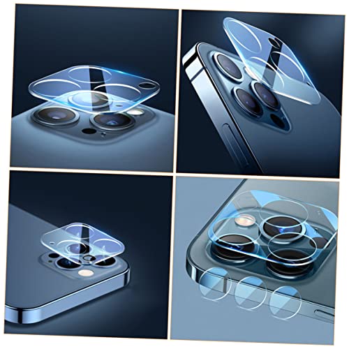 balacoo 3pcs Lens Protection Films Tempered Phone Screen Protectors Camera Lens Covers Scratch-resistant for Pro