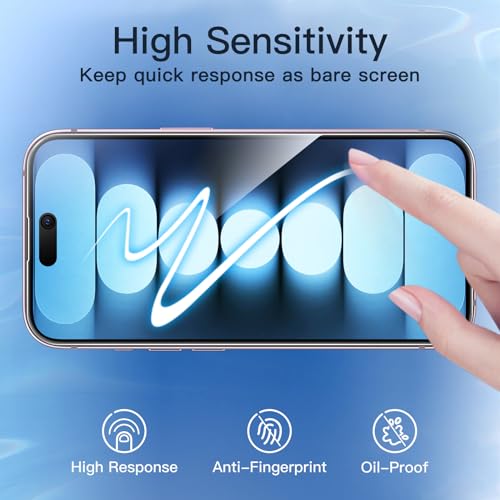JETech Privacy Screen Protector for iPhone 15, 2-Pack - size: iPhone 15