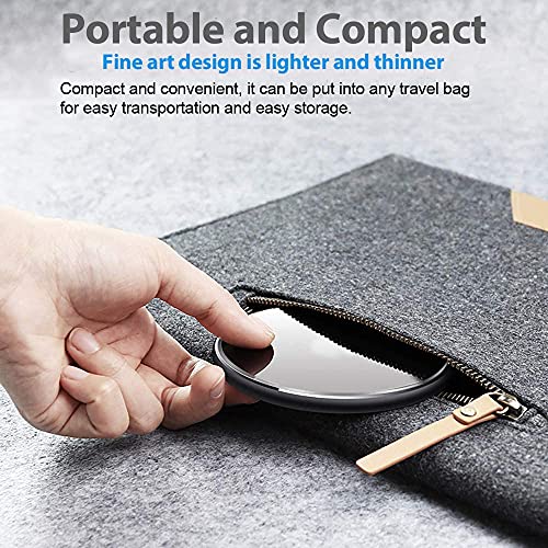 Wireless Charger for Samsung Galaxy S24/S24+S23/S23+/S22/S22+/S21/S20/S20+/S10/S9+/S9/S8/S8+/S7/Note10/Note9/Note8, 15W Wireless Charging Pad with USB-C for Samsung & iPhone Black(No AC Adapter)