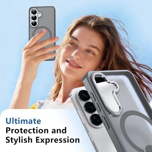 for Galaxy-S26 Case, Slim Fit & Semi-Transparent Matte, Gray - color: Gray, size: Galaxy S26 6.3"