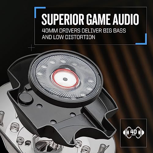 RIG 700 PRO HS Wireless Gaming Headset for PlayStation PS4, PS5, Switch docked, PC - Hi-Fi Drivers - Spatial Audio - Ultra Lightweight - Durable - Removable Noise Canceling Mic (NOT Xbox Compatible)