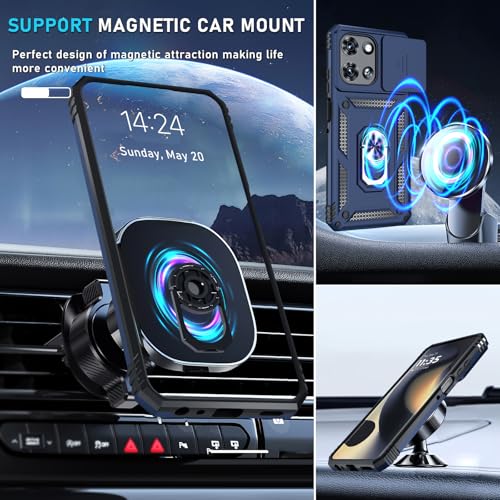 for Moto G Power 5G 2026/2025 Case Built in Slide Camera Cover Blue - color: Blue, size: Moto G Power 5G(2025)