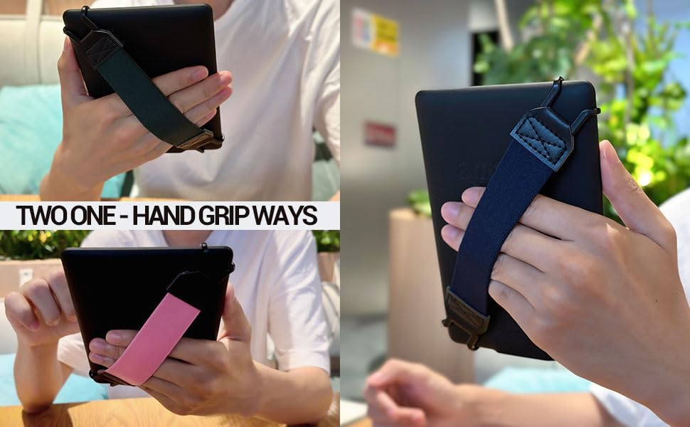 Soft Hand Strap for 6-8" Kindle eReaders Fire Tablet - Black - color: Black