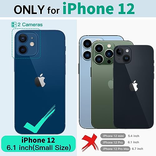 Beeasy for iPhone 12 Waterproof Case Compatible with Magsafe IP68 Underwater Military Grade, Phone Case with Shockproof, Dustproof, Rugged 360 Full Body Protection Cover with Built-in Screen Protector - size: iPhone 12 (6.1")