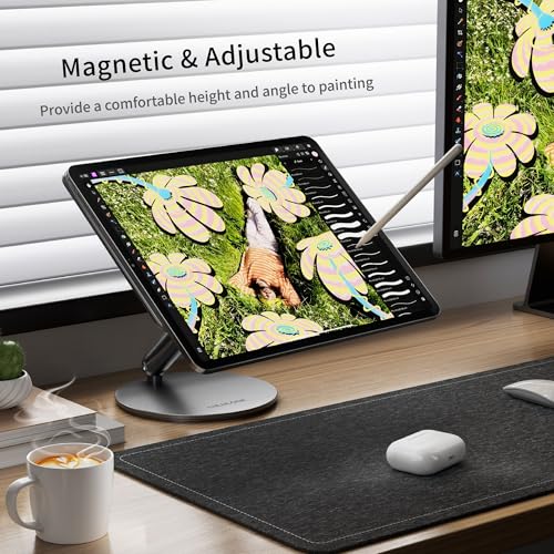 LULULOOK Magnetic Wireless Charging Stand for iPad Air 11" M4 (2026)/M3/M2 - size: for iPad Air 11" M4/M3/M2 | iPad Pro 11" 1-4
