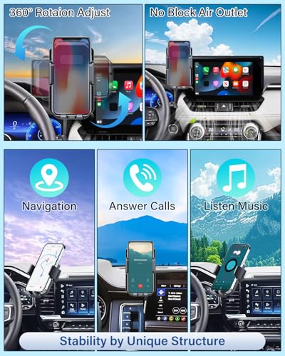 PZK Car Phone Mount for Toyota Tundra 2022-2026 /Sequoia 2023-2026 14-Inch - color: Auto Lock, size: Tundra 2022-2026/Sequoia 2023-2026 (14 inch)