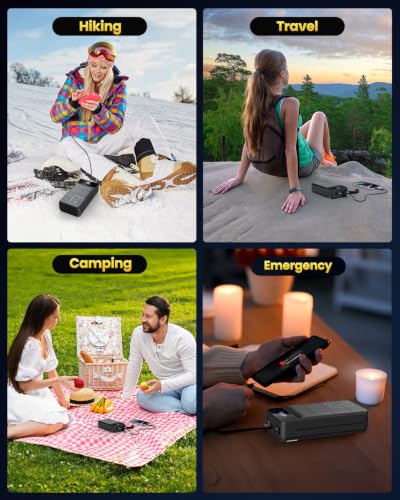 Portable Charger Power Bank 60000mAh, Battery Bank, Portable Phone Charger - color: Black