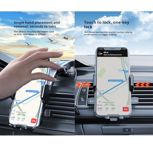 Car Phone Holder Mount Phone Mount for Car Windshield Dashboard