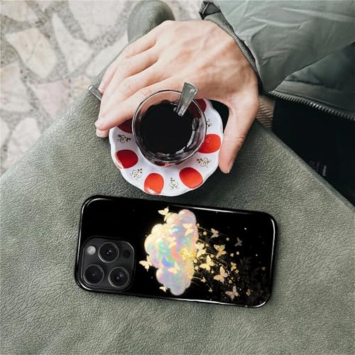 Case for iPhone 15 Pro Max, Shockproof Hybrid Protective Phone Case, Dual-Layer Drop Protection Anti-Scratch, Butterfly Cloud - color: Butterfly Cloud, size: iPhone 15 Pro Max