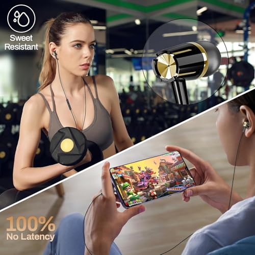 3 Pack Wired Earbuds USB C,Headphones Microphone for iPhone 17/16/15
