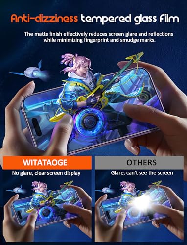 3 Pack Matte Privacy Screen Protectors for iPhone 16/15 Tempered Glass Anti-Spy Tempered Glass 9H Anti-Glare Anti-Fingerprint Privacy Protective Film for iPhone 16/15,6.1" - size: 16/15 - 6.1"