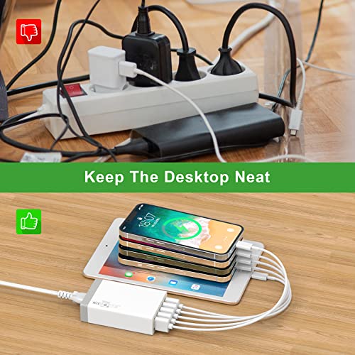 USB Wall Charger, Desktop USB Charging Station for Multiple Devices - color: #3 (Charger HUB)