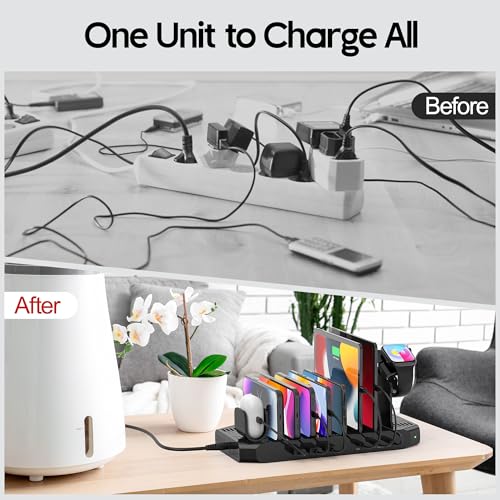Unitek USB C Charging Station for Multi-Devices, Charger Dock with 2xPD 20W - color: PD*2,Black, size: Pack of 1