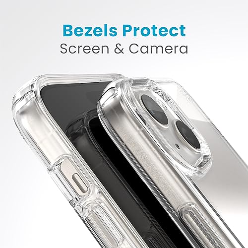 Speck Clear iPhone 14 Pro Case - Drop Protection, Scratch Resistant Dual Layer Slim Phone Case for 6.1 Inch iPhones 14 Pro - MagSafe Compatible - Anti-Yellowing - Presidio Perfect - Clear - color: Clear
