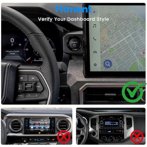 Magnetic Phone Mount Compatible with Toyota Tacoma 2024-2026 4th Gen - style: Magnetic